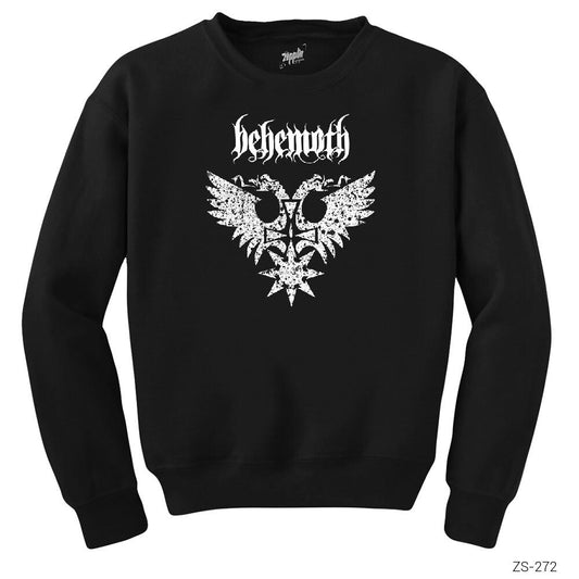 Behemoth Logo Siyah Sweatshirt