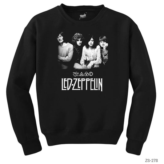 Led Zeppelin Group Siyah Sweatshirt