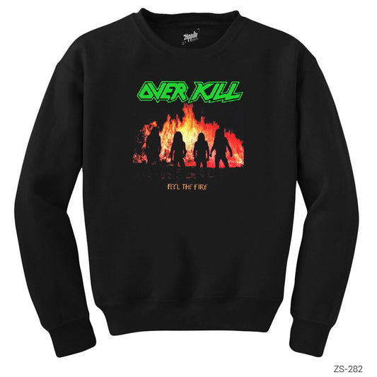 Overkill Feel the Fire Siyah Sweatshirt