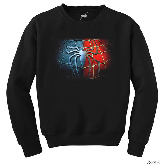 Spiderman Black Red Siyah Sweatshirt