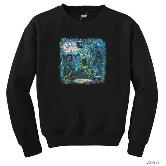 Aigns of Saturn Siyah Sweatshirt