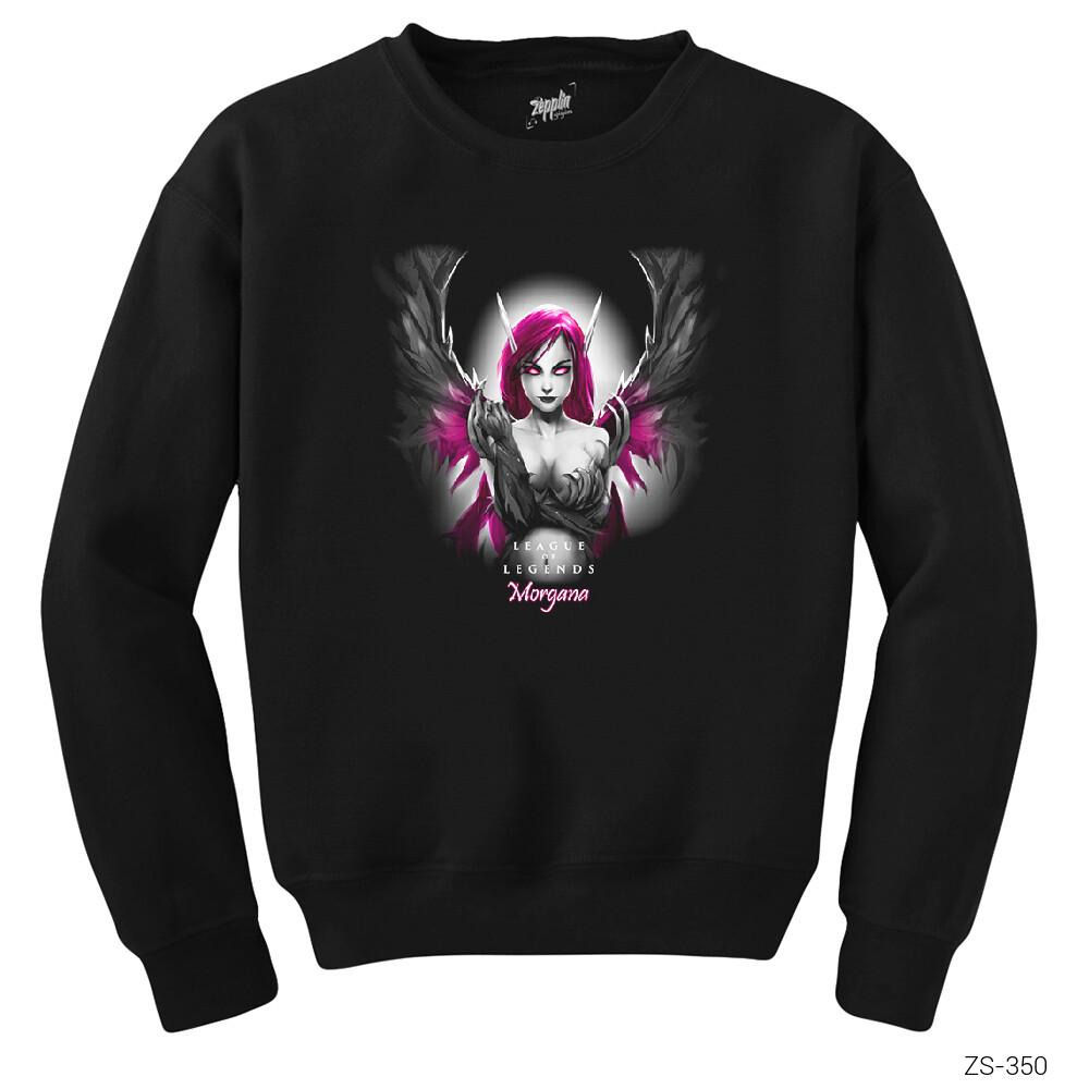 League of Legends Morgana Siyah Sweatshirt