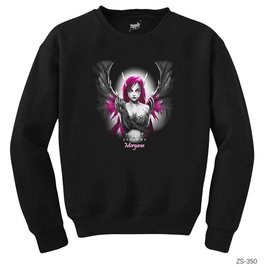 League of Legends Morgana Siyah Sweatshirt