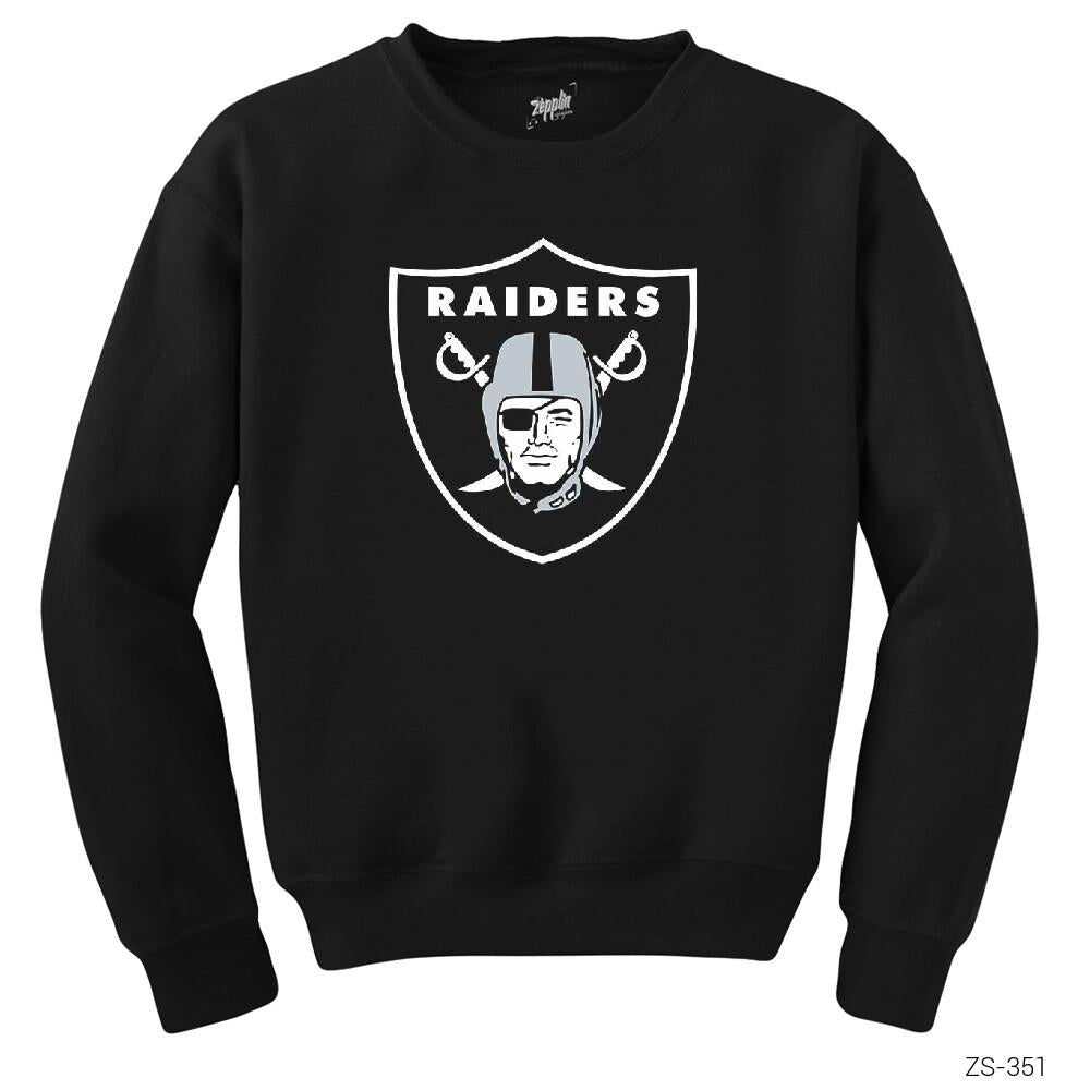 Raider Pirate Siyah Sweatshirt