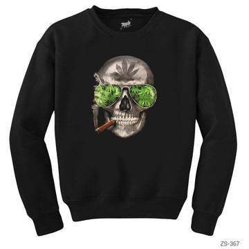 Kuru Kafa Marijuana Siyah Sweatshirt