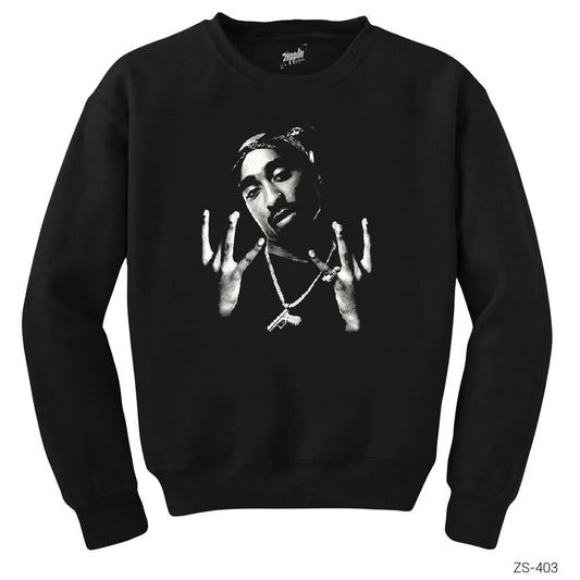Tupac Shakur West Side Siyah Sweatshirt