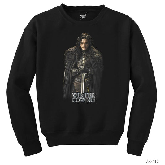 Game Of Thrones Jon Snow Siyah Sweatshirt