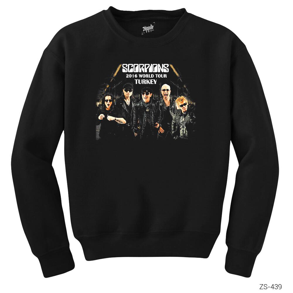 Scorpions World Tour 2016 Turkiye Siyah Sweatshirt