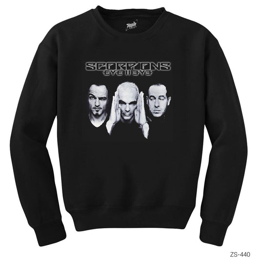 Scorpions Eye to Eye Siyah Sweatshirt