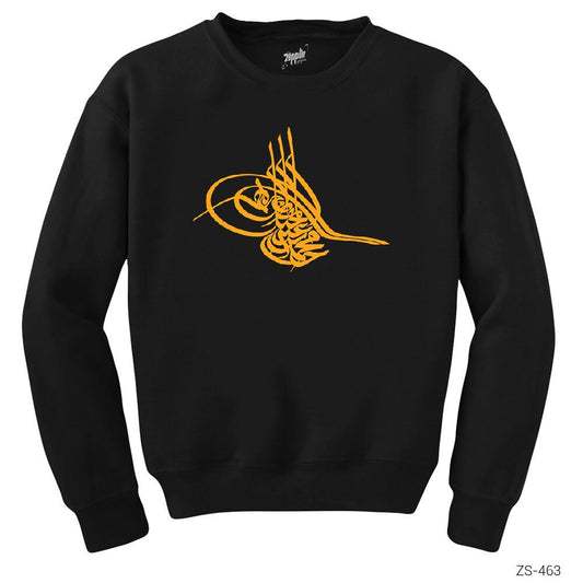 Tuğra Arma Siyah Sweatshirt