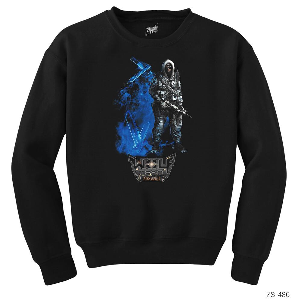 Wolfteam Cristopher Smith Siyah Sweatshirt