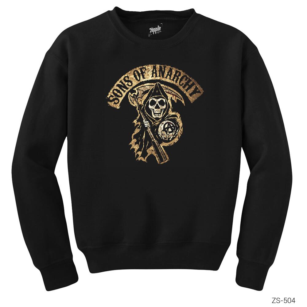 Sons Of Anarchy Gold Siyah Sweatshirt