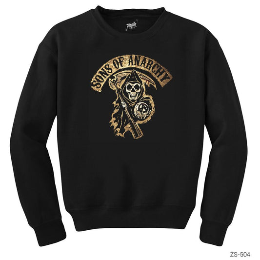 Sons Of Anarchy Gold Siyah Sweatshirt