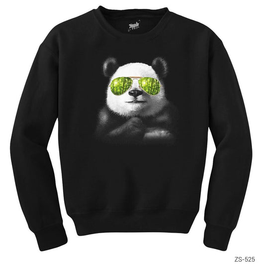 Cool Panda Siyah Sweatshirt