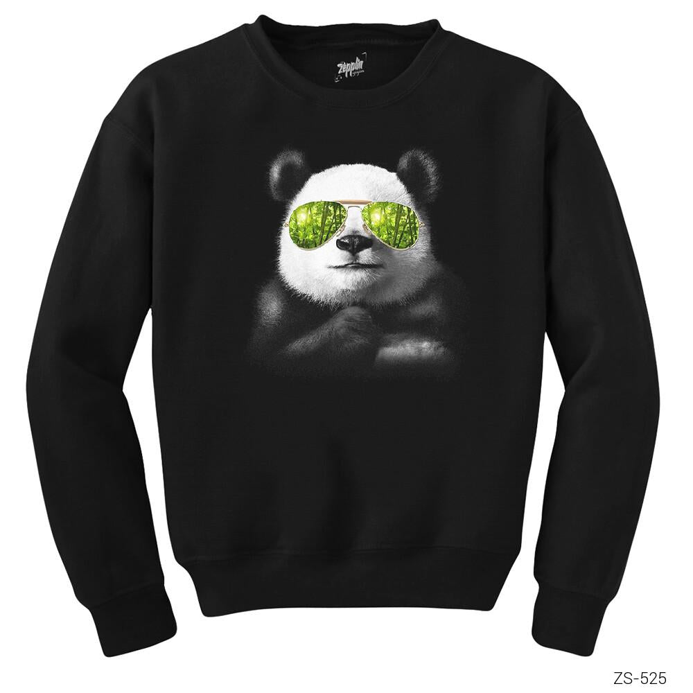 Cool Panda Siyah Sweatshirt