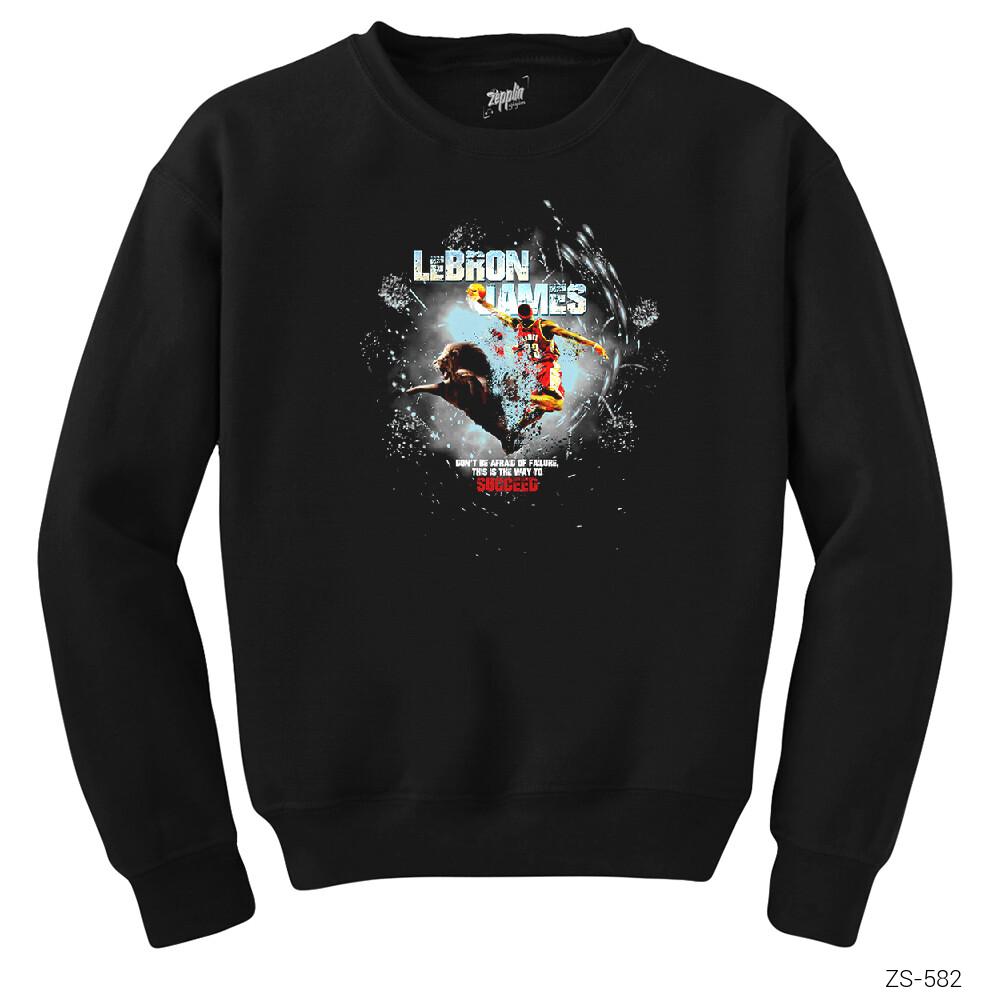 Lebron James Splatter Siyah Sweatshirt