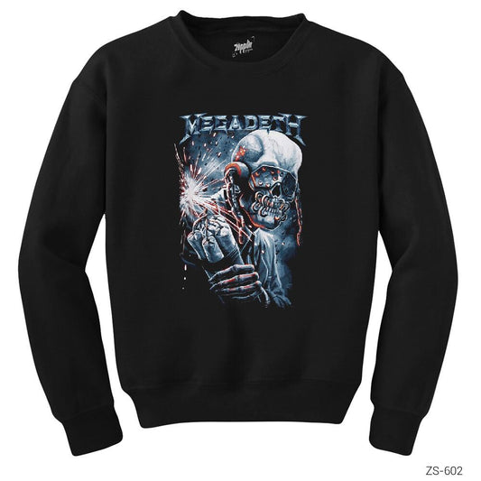 Megadeth Skull Bomb Siyah Sweatshirt