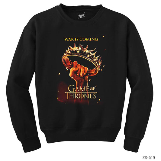 Game Of Thrones War Is Coming Siyah Sweatshirt