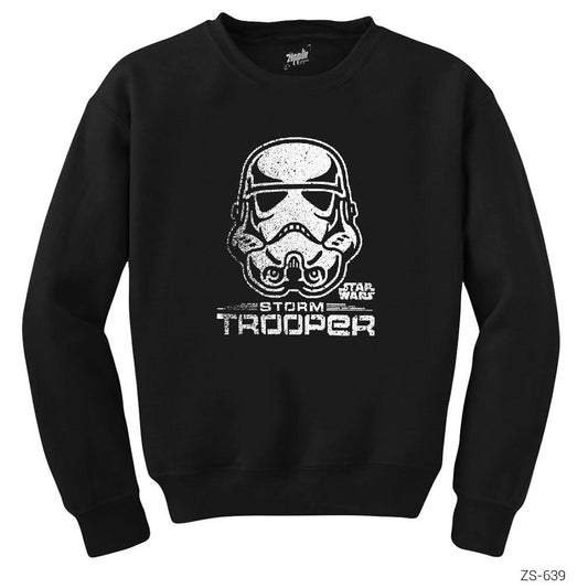 Star Wars Darth Storm Trooper Siyah Sweatshirt