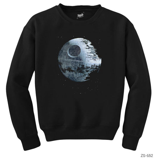 Star Wars Death Star Siyah Sweatshirt