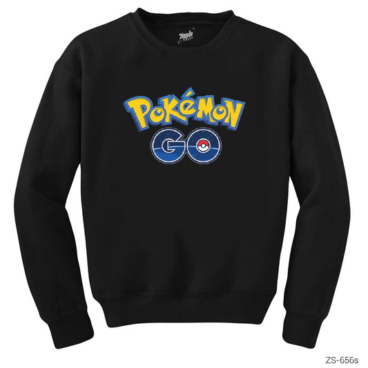 Pokemon Go Siyah Sweatshirt