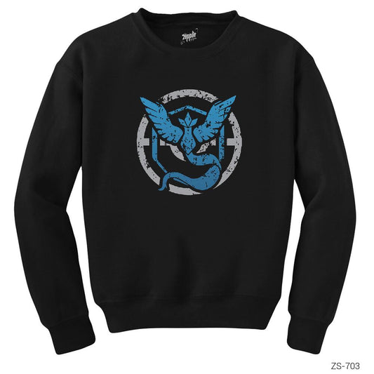 Pokemon Team Mystic Forever Siyah Sweatshirt