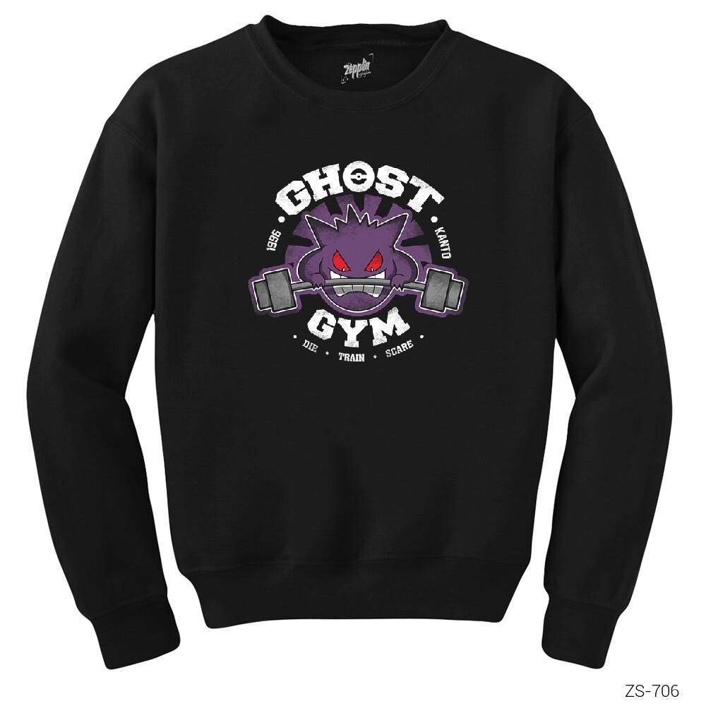 Pokemon Ghost Gym Siyah Sweatshirt