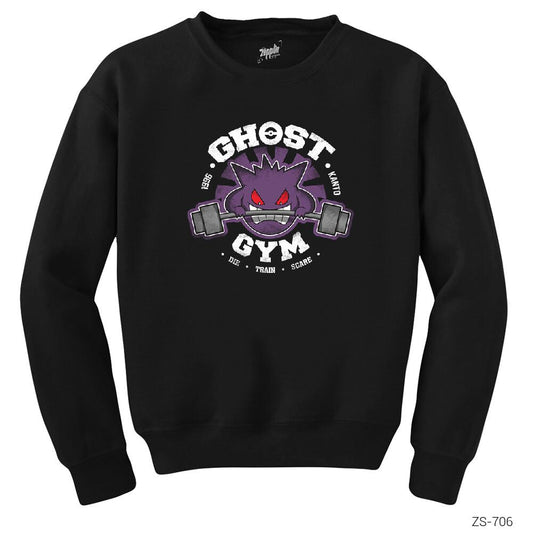 Pokemon Ghost Gym Siyah Sweatshirt