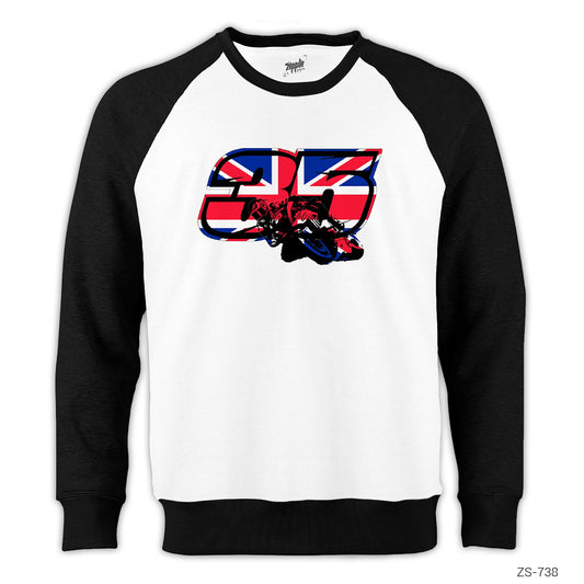 Motogp 35 Reglan Kol Beyaz Sweatshirt