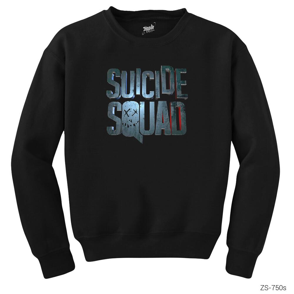 Suicide Squad Logo Siyah Sweatshirt