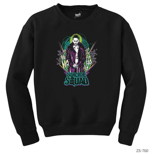 Suicide Squad Joker Retro Siyah Sweatshirt