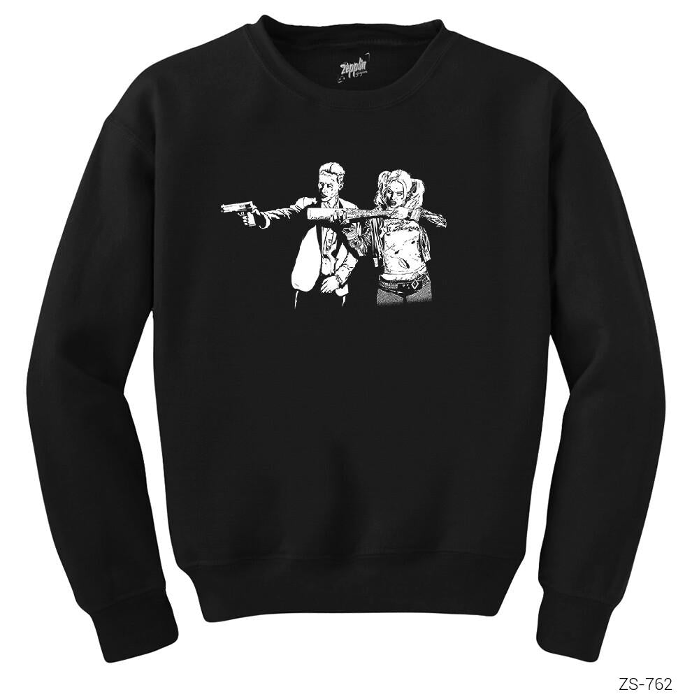 Suicide Squad Fiction Siyah Sweatshirt