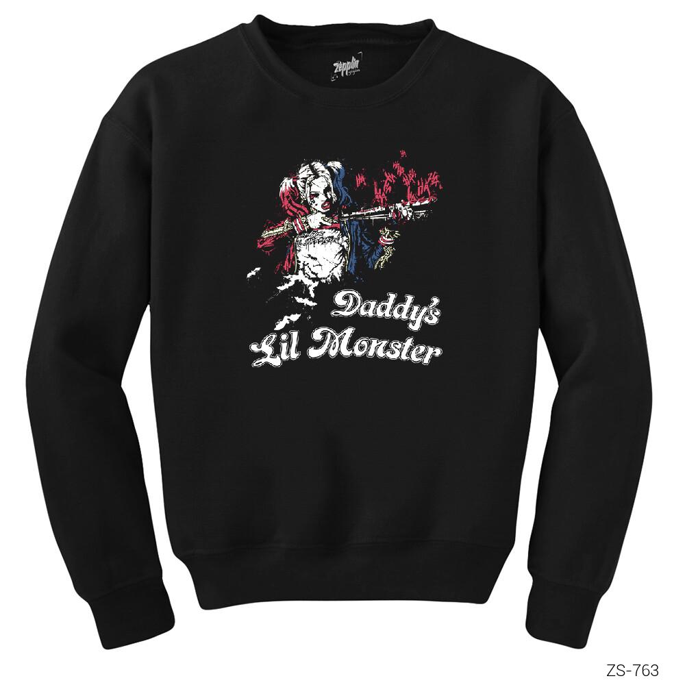 Suicide Squad Harley Quinn Ha Ha Ha Siyah Sweatshirt