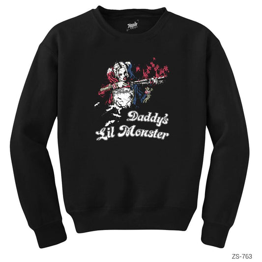 Suicide Squad Harley Quinn Ha Ha Ha Siyah Sweatshirt