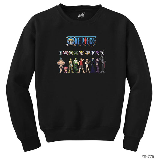One Piece Siyah Sweatshirt
