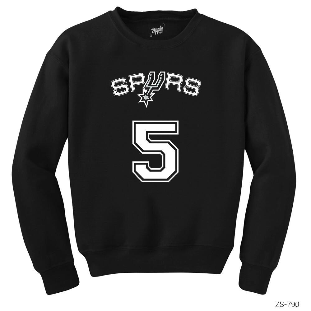 San Antonio Spurs 5 Siyah Sweatshirt