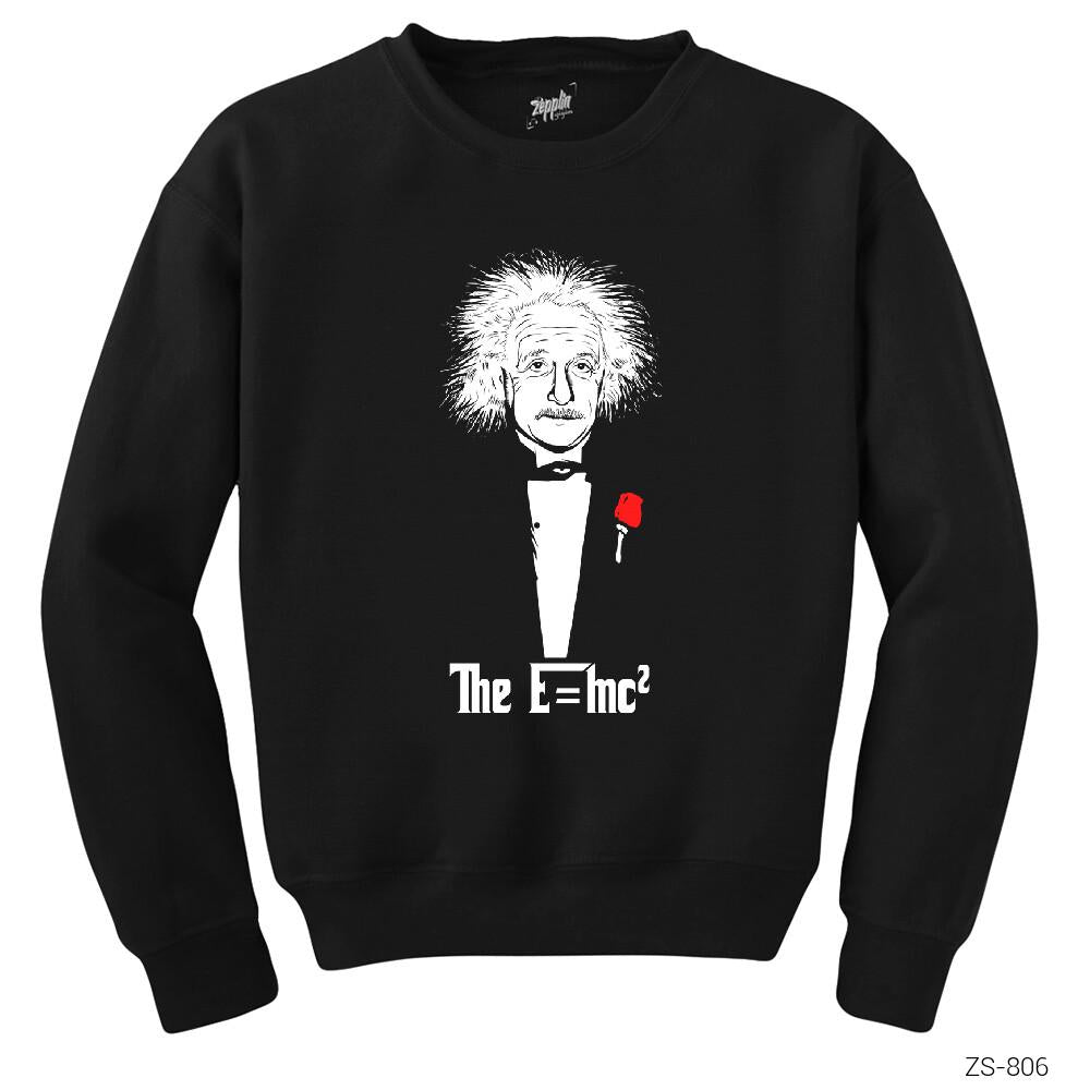 Einstein Emc2 Siyah Sweatshirt