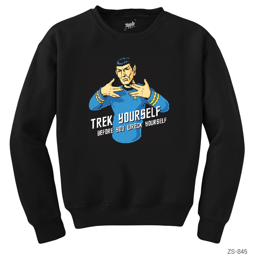 Star Trek Trek Yourself Siyah Sweatshirt