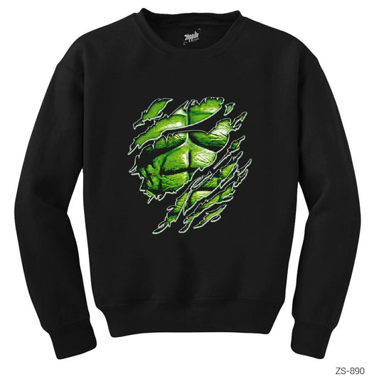 Hulk Body Siyah Sweatshirt