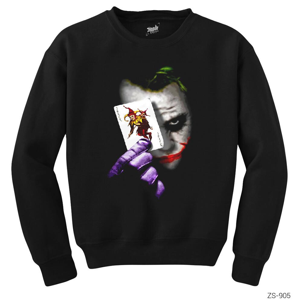 Joker Card Siyah Sweatshirt