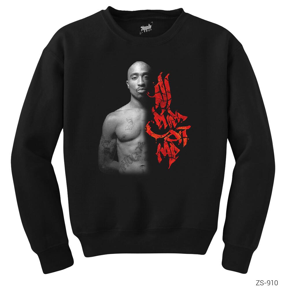 Tupac All Eyes On Me Siyah Sweatshirt