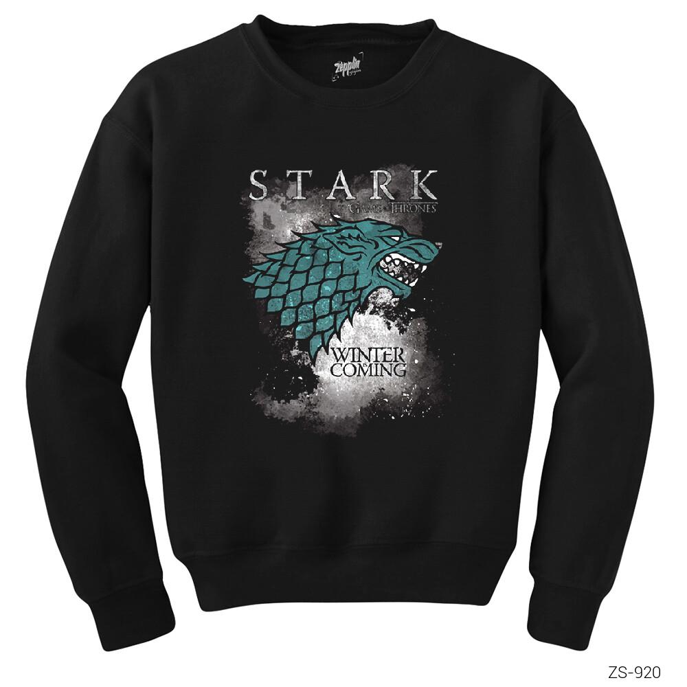 Game of Thrones Stark Sky Siyah Sweatshirt