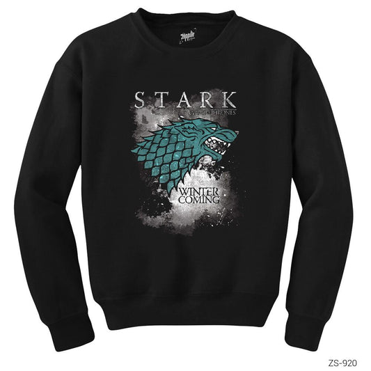 Game of Thrones Stark Sky Siyah Sweatshirt