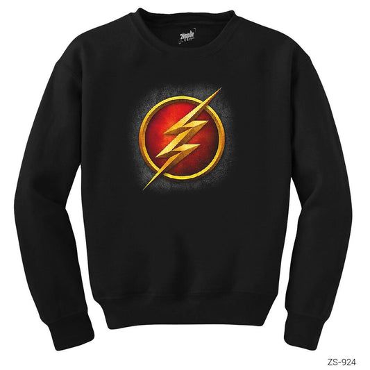 Flash Logo Siyah Sweatshirt