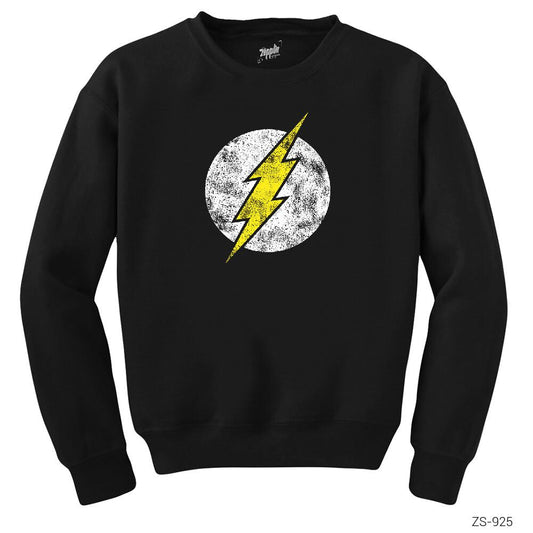 Flash Logo 2 Siyah Sweatshirt