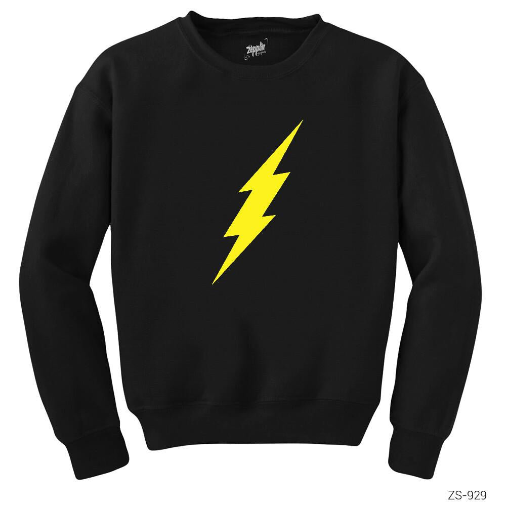 The Flash Lighting Siyah Sweatshirt