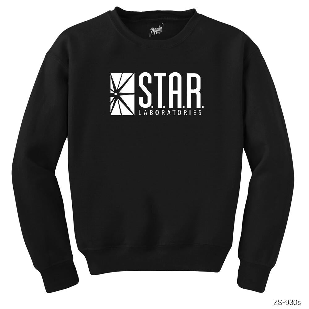 The Flash Star Lab Siyah Sweatshirt