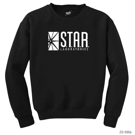 The Flash Star Lab Siyah Sweatshirt