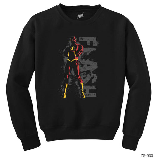 The Flash Grunge Siyah Sweatshirt