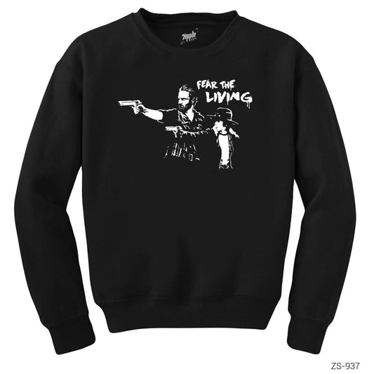 The Walking Dead Fiction Siyah Sweatshirt